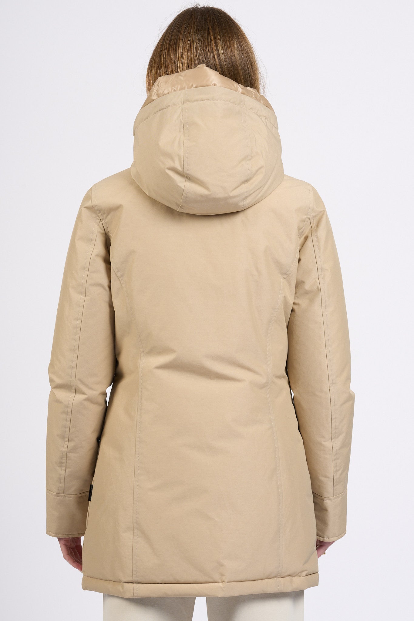Woolrich Artic Parka Beige Donna-4