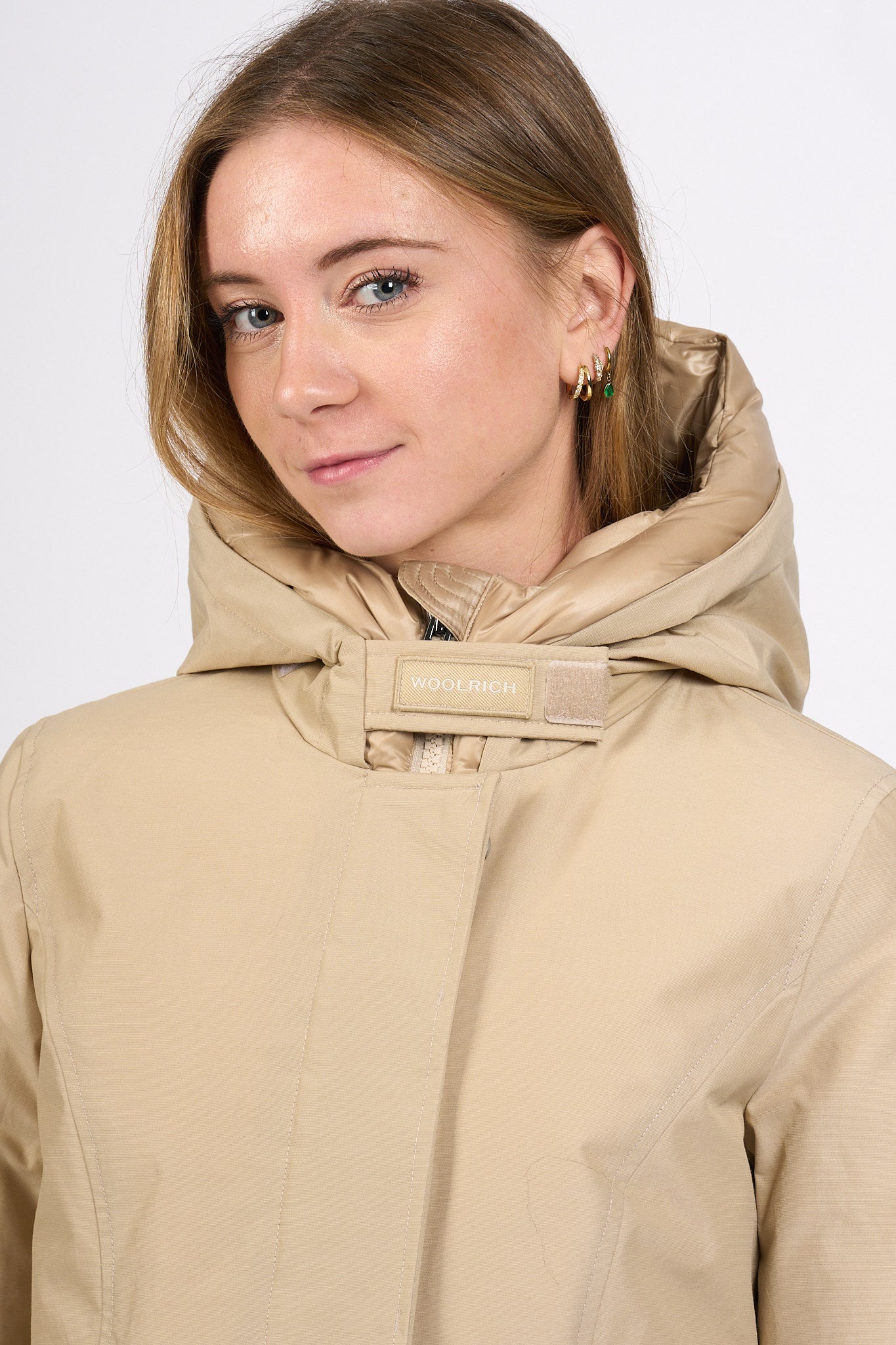 Woolrich Artic Parka Beige Donna-5