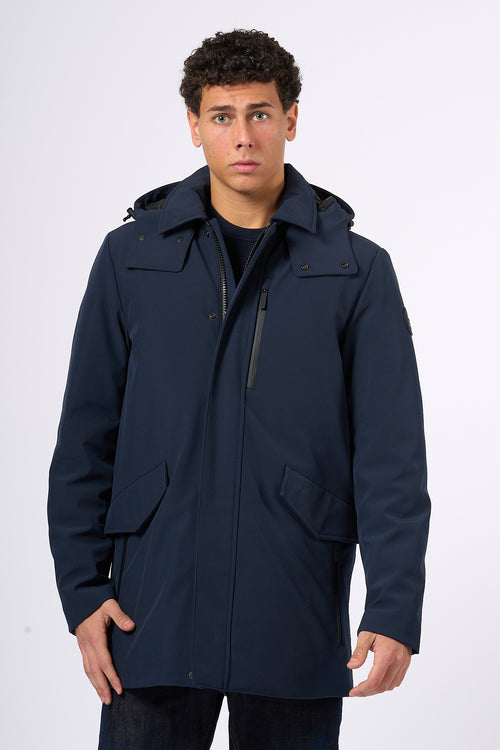 Woolrich Barrow Mac Soft Shell Blu Uomo