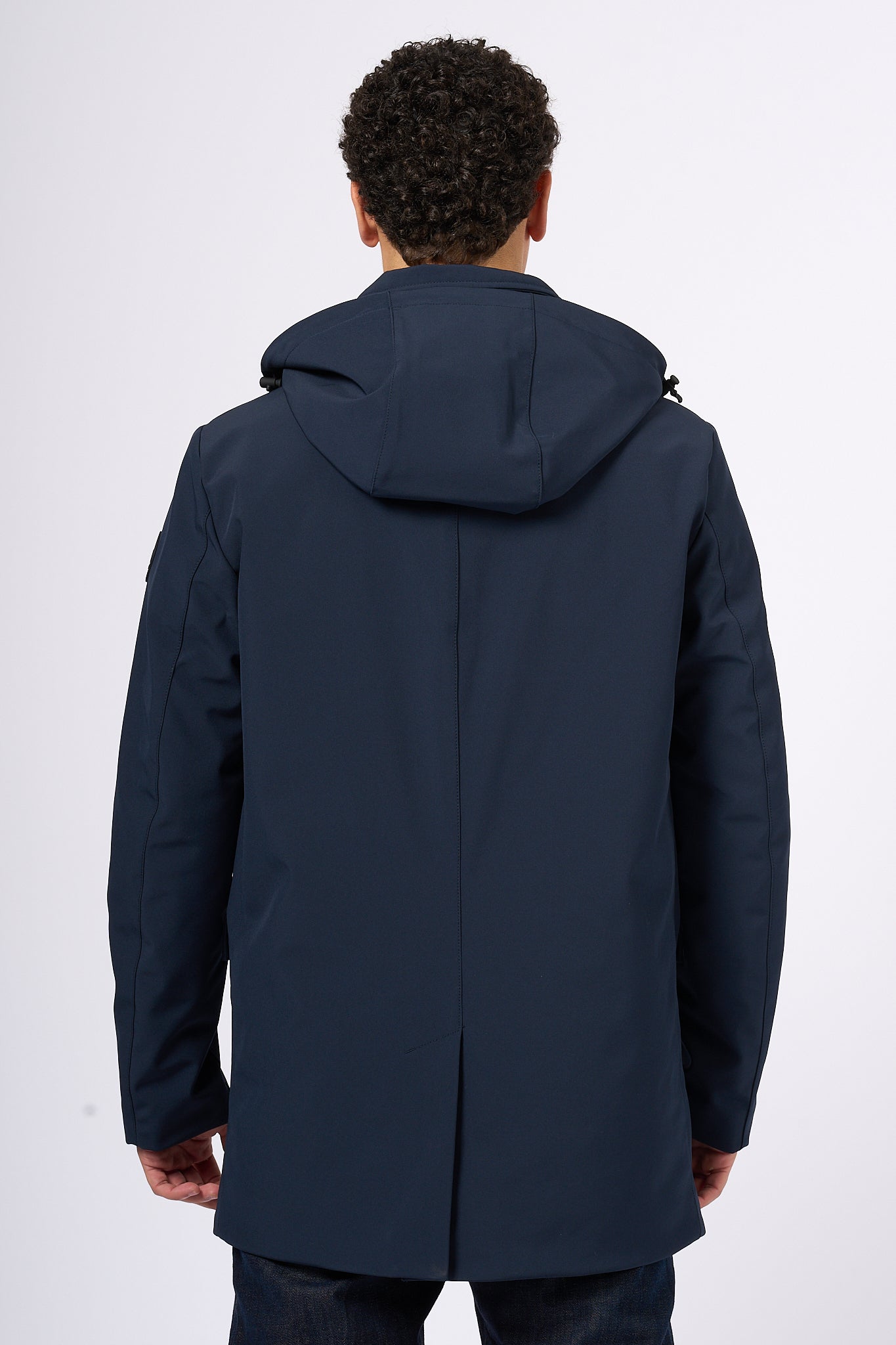 Woolrich Barrow Mac Soft Shell Blu Uomo-4