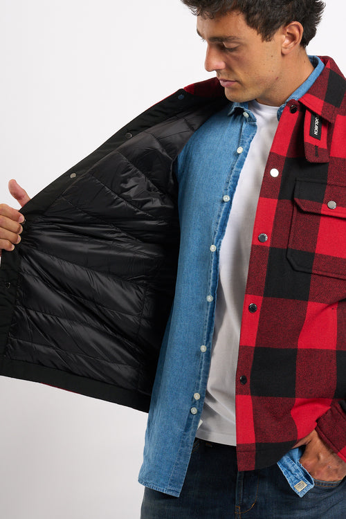 Woolrich Giacca Camicia Alaskan Rosso Uomo-2