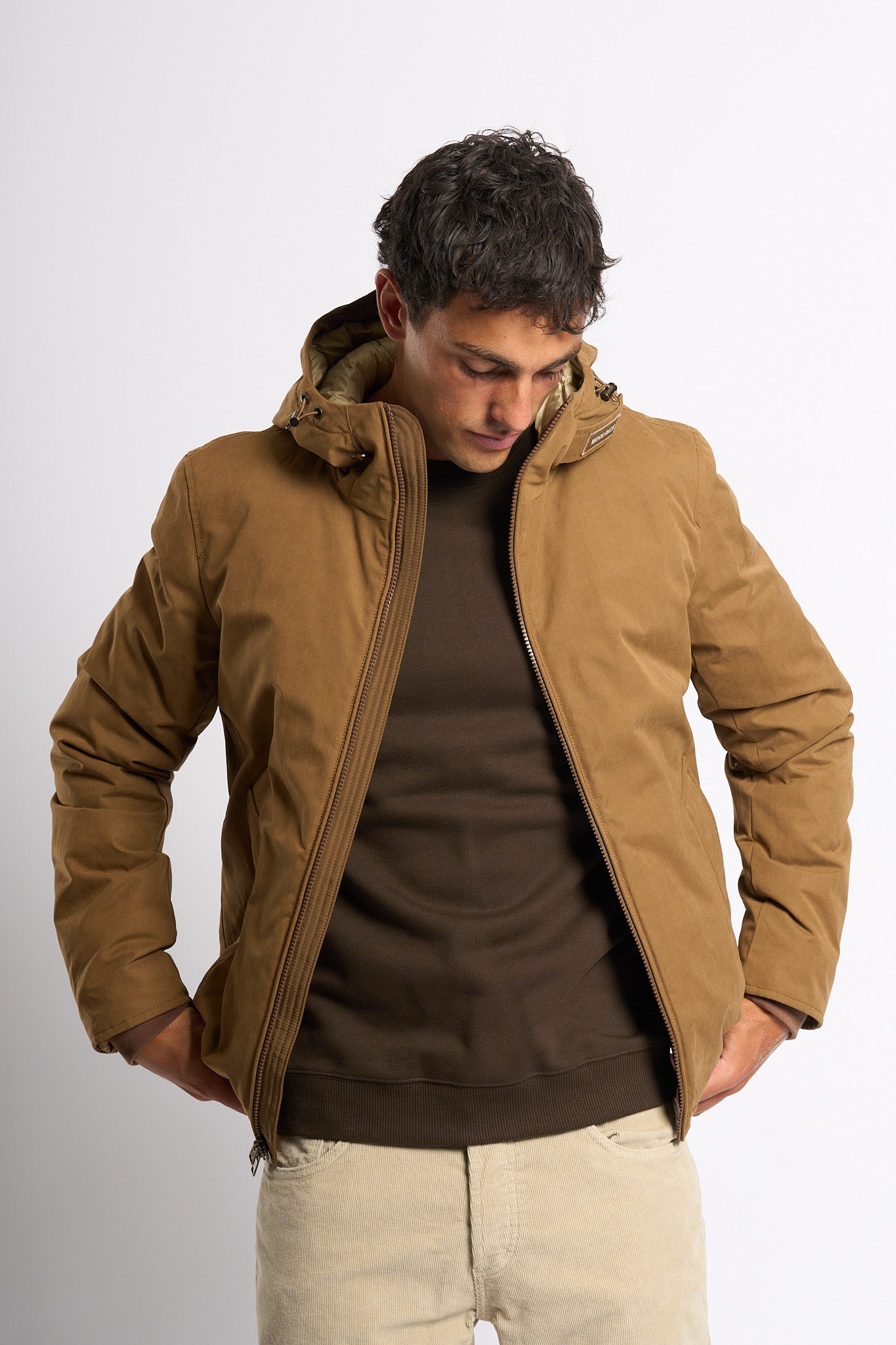 Woolrich Giacca Imbottita Mountain Caffe' Uomo-8