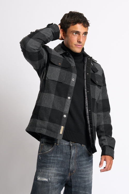 Woolrich Giaccca Camicia Alaskan Cemento Uomo