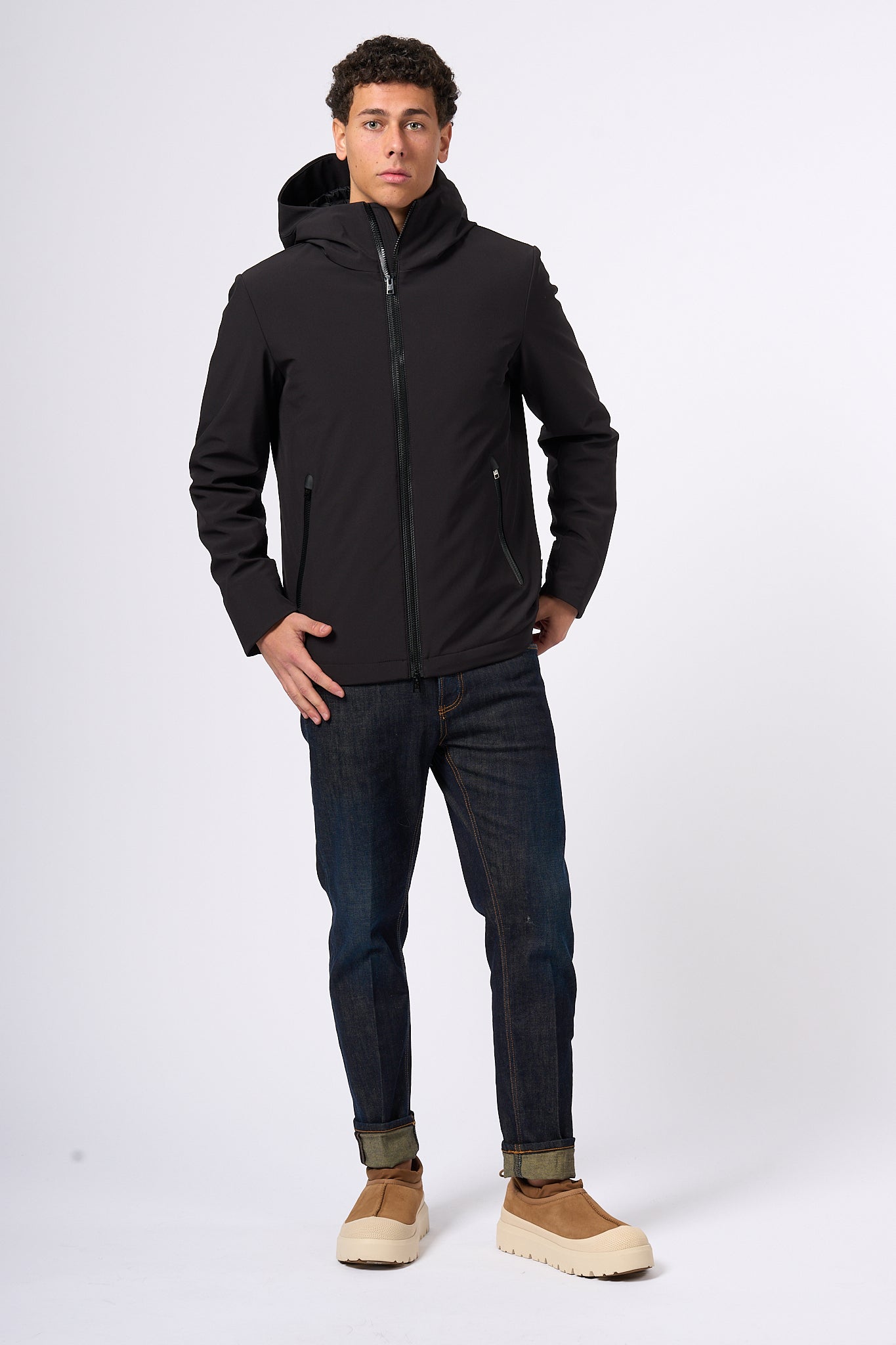 Woolrich Giubbino Pacific Nero Uomo-11