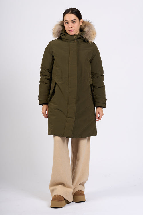 Woolrich Grace Fur Parka Verde scuro Donna-2