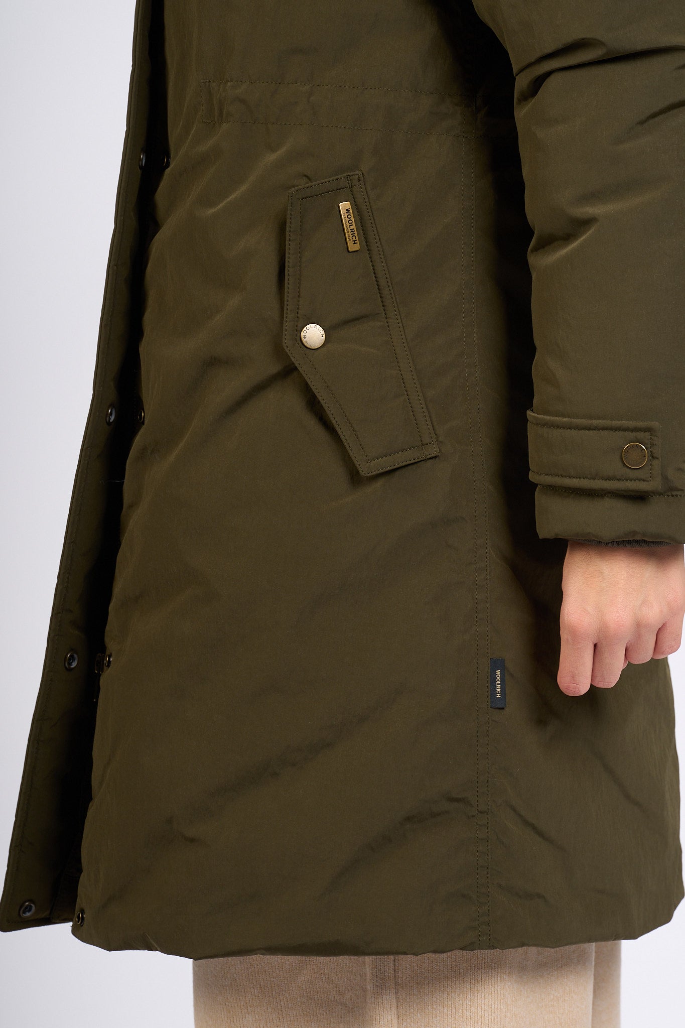 Woolrich Grace Fur Parka Verde scuro Donna-3