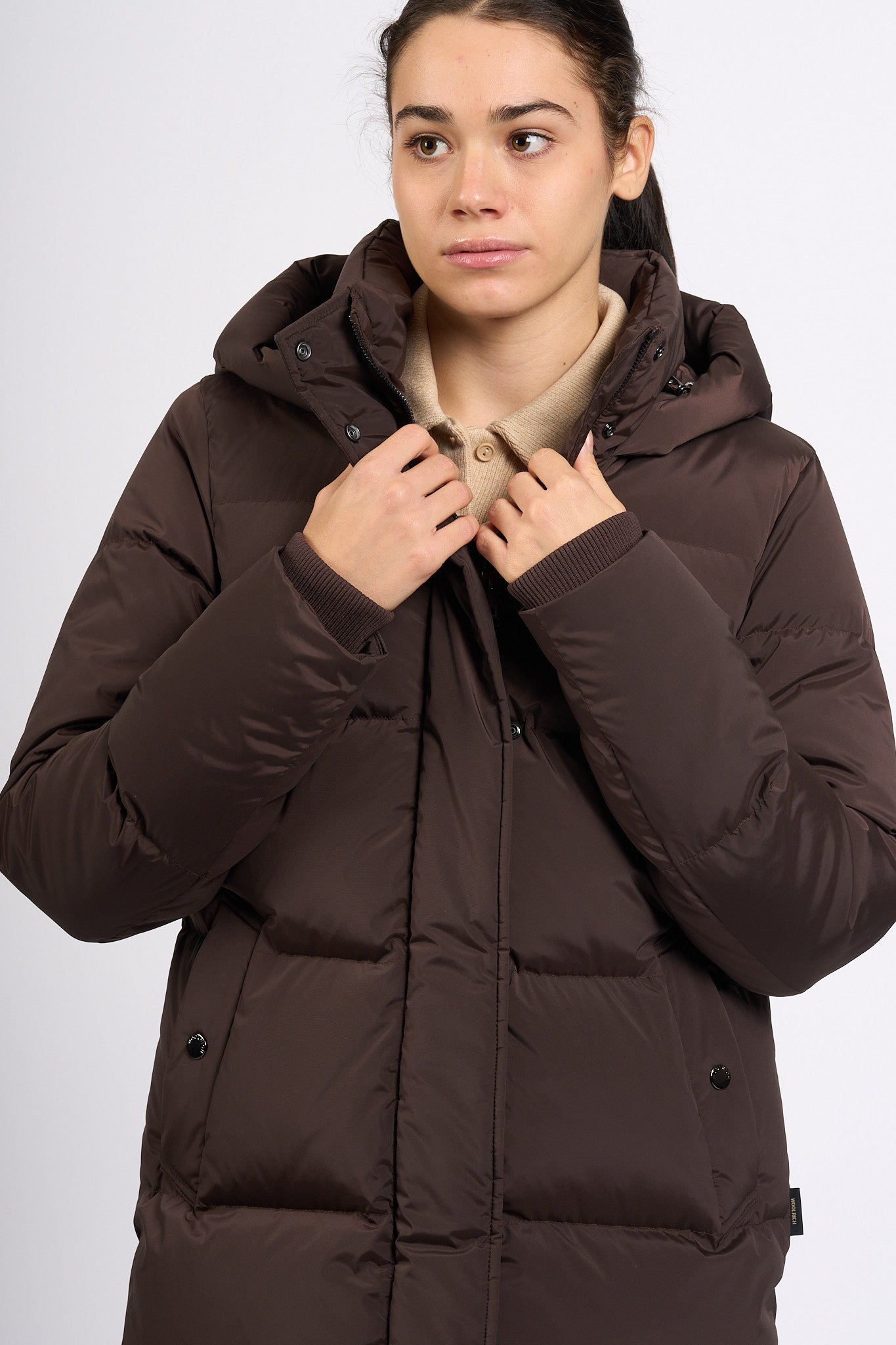 Woolrich Piumino Kelly Marrone Donna-6