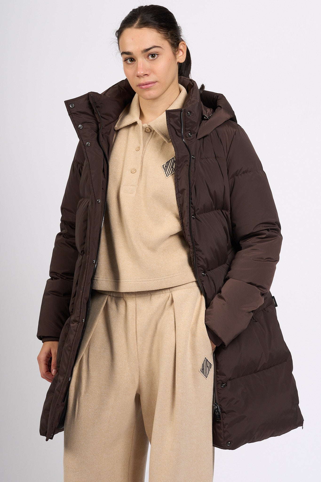 Woolrich Piumino Kelly Marrone Donna-7