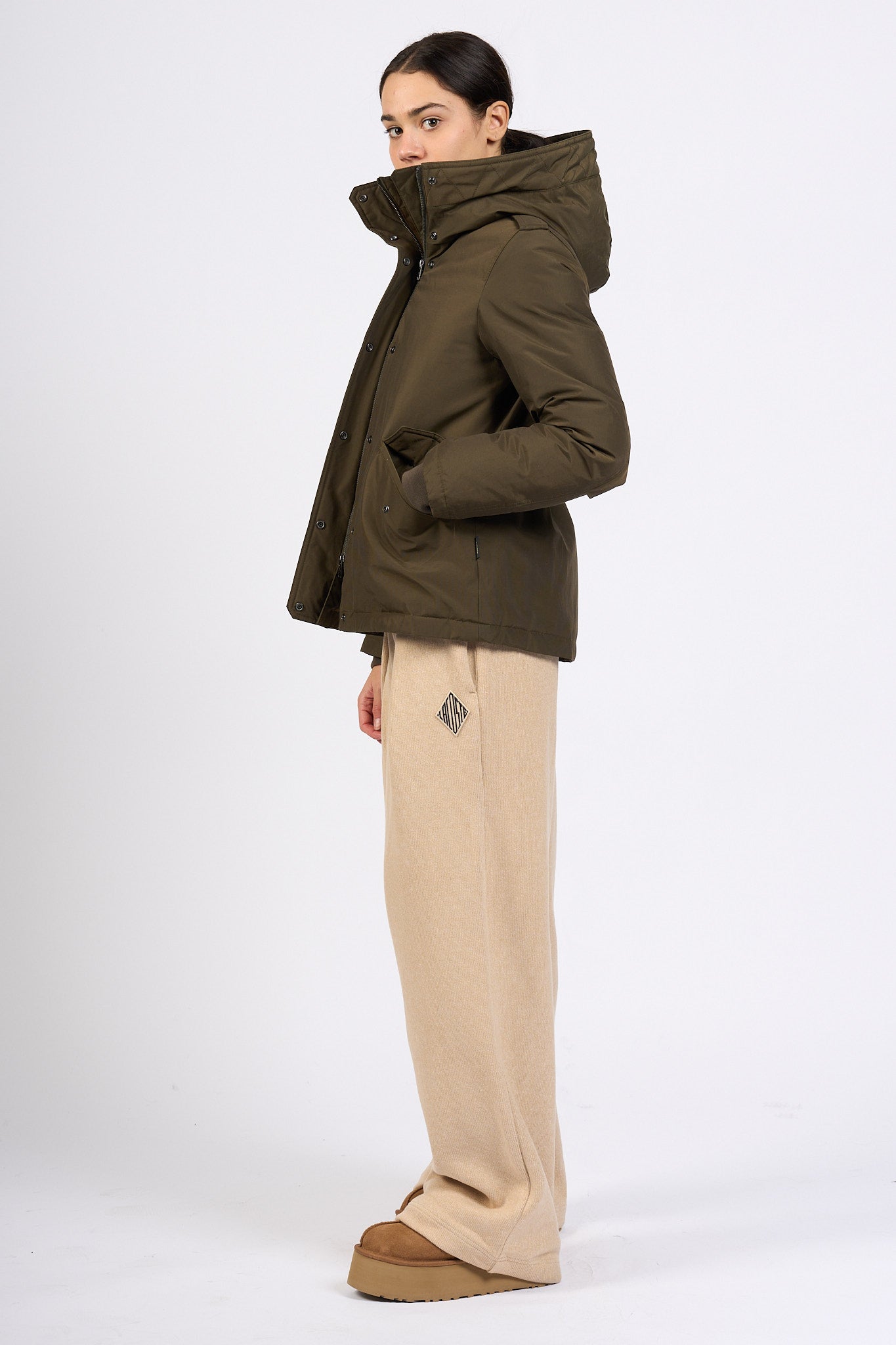 Woolrich Military Jkt Verde scuro Donna-8