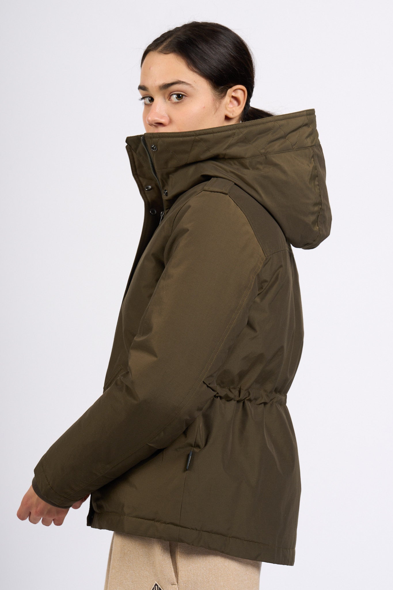 Woolrich Military Jkt Verde scuro Donna-4