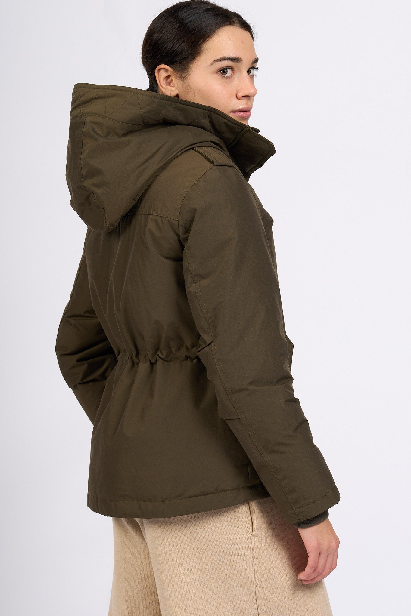 Woolrich Military Jkt Verde scuro Donna-6