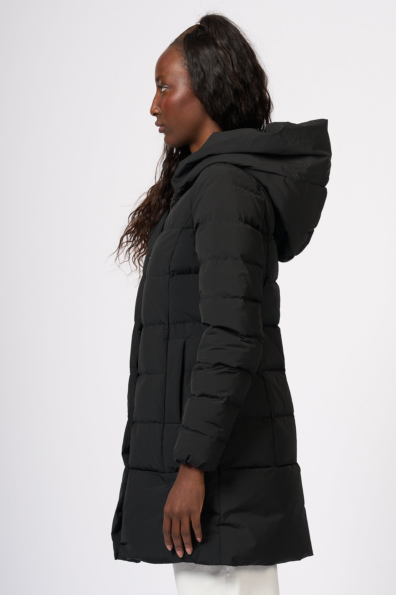 Woolrich Puffy Prescott Parka Black Women-5