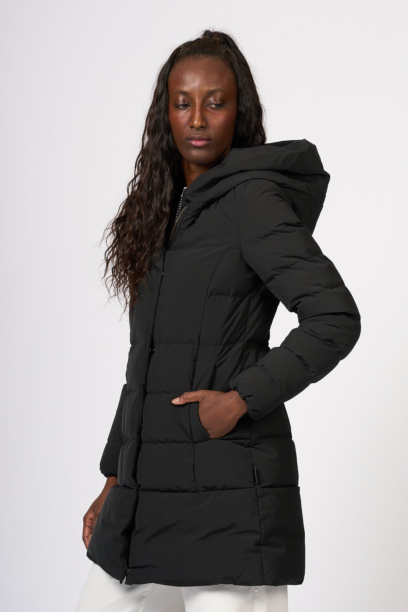 Woolrich Puffy Prescott Parka Black Women-6