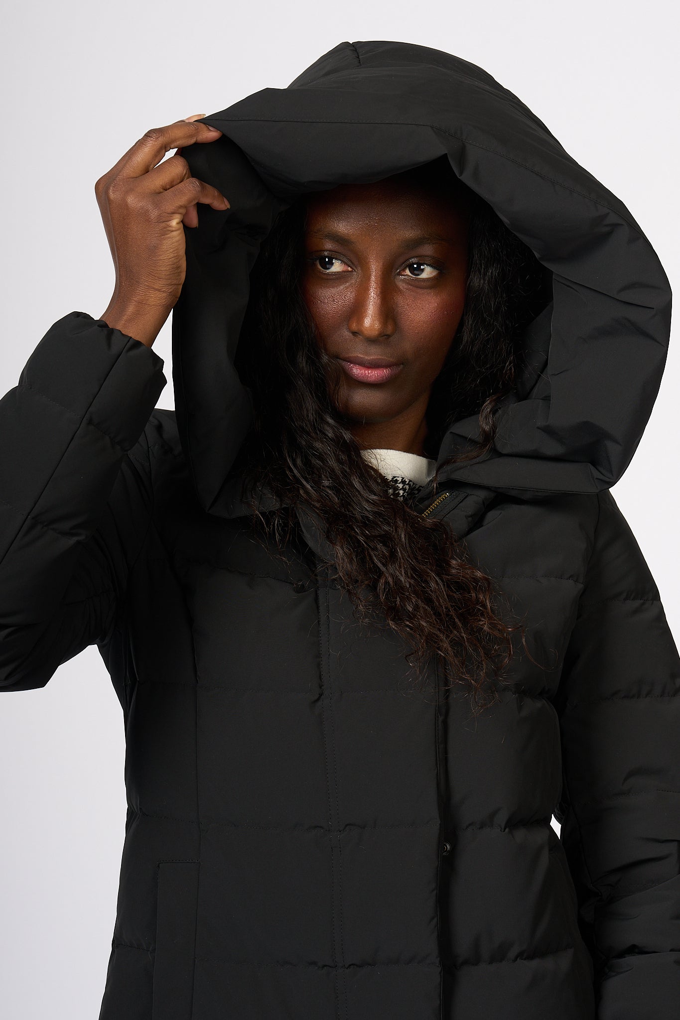 Woolrich Puffy Prescott Parka Black Women-1