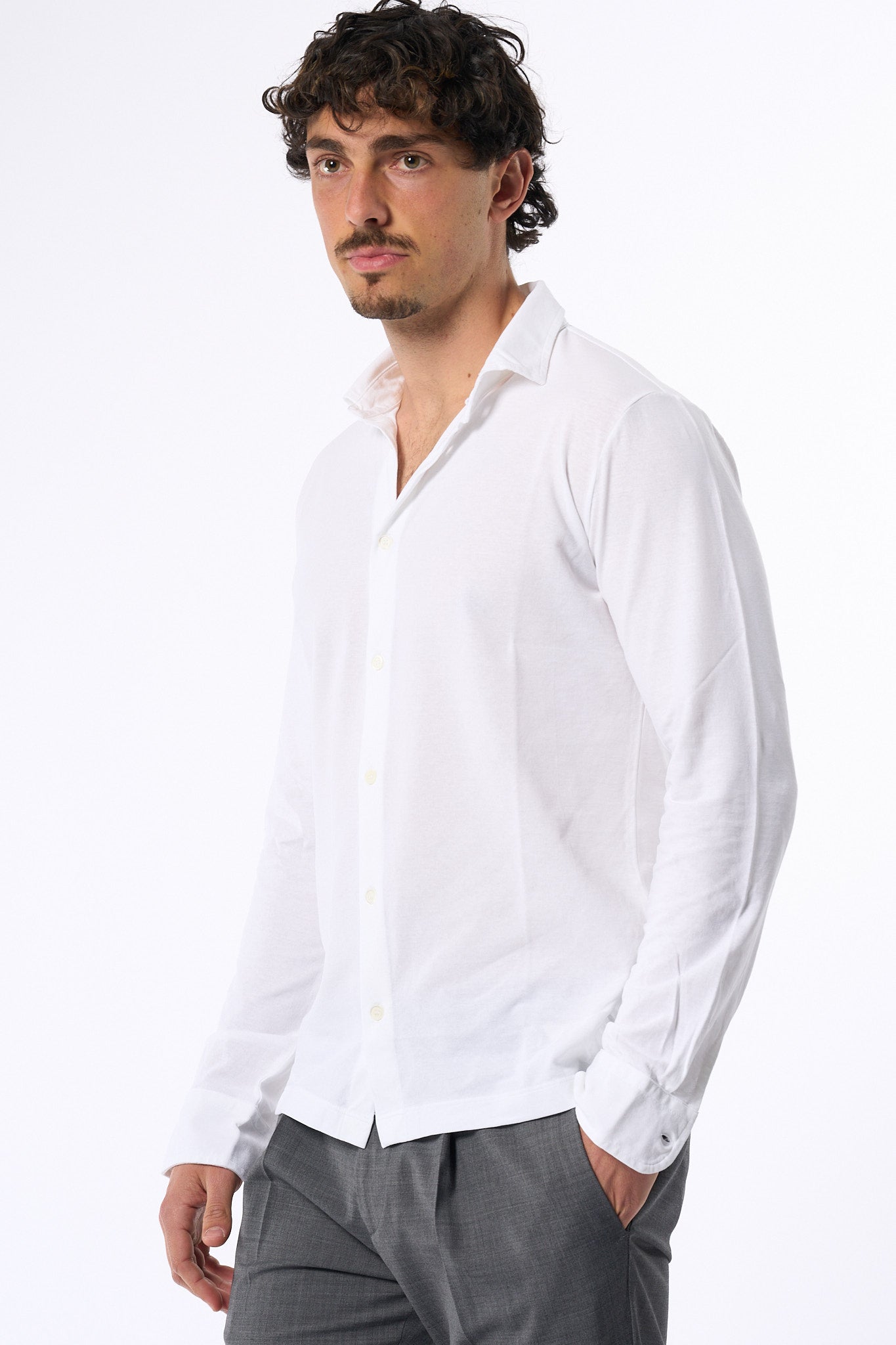 Zanone Camicia Ice Cotton Bianco Uomo-5
