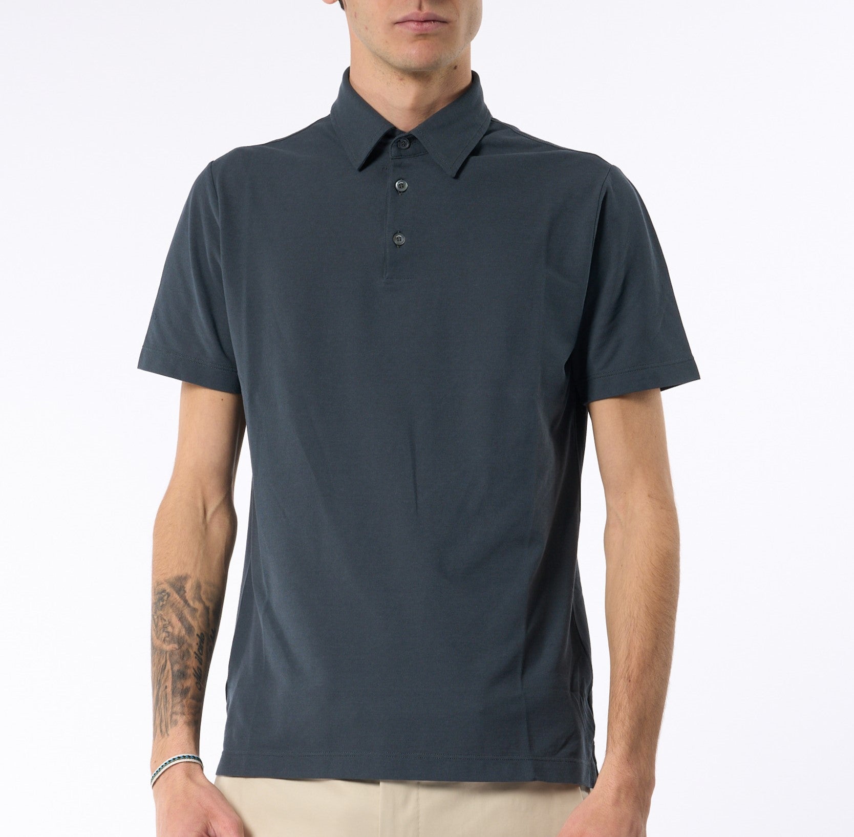 Zanone Polo IceCotton Grigio Ferro Uomo-6