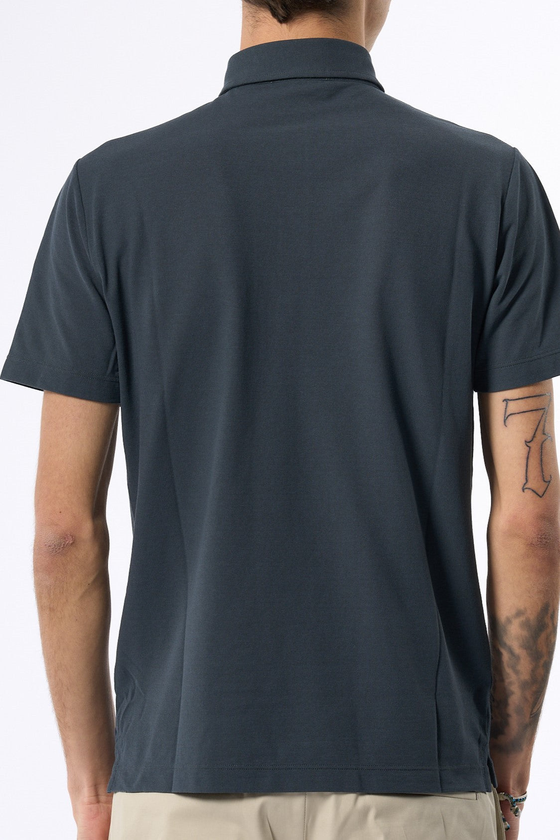 Zanone Polo IceCotton Grigio Ferro Uomo-5