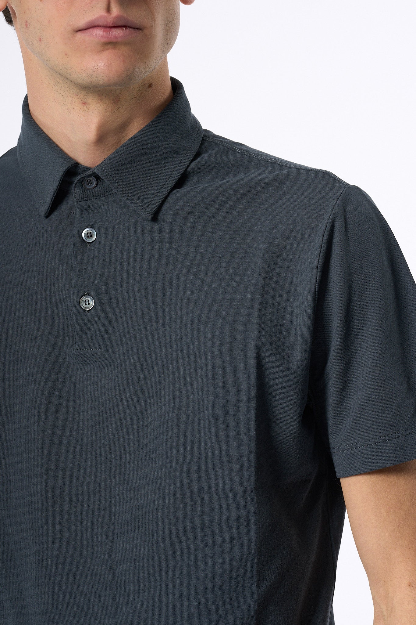 Zanone Polo IceCotton Grigio Ferro Uomo-2