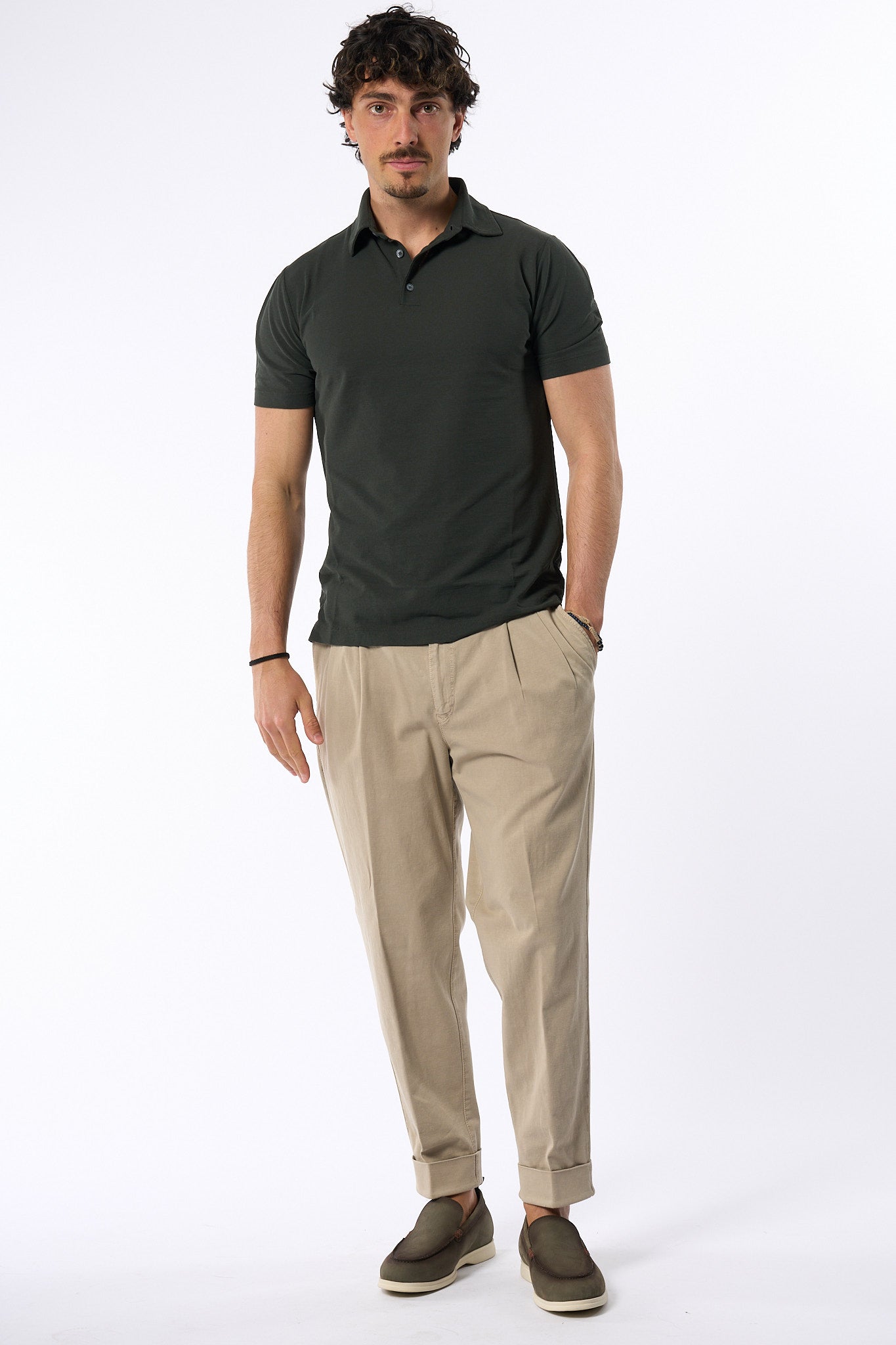 Zanone Polo IceCotton Militare Uomo-4