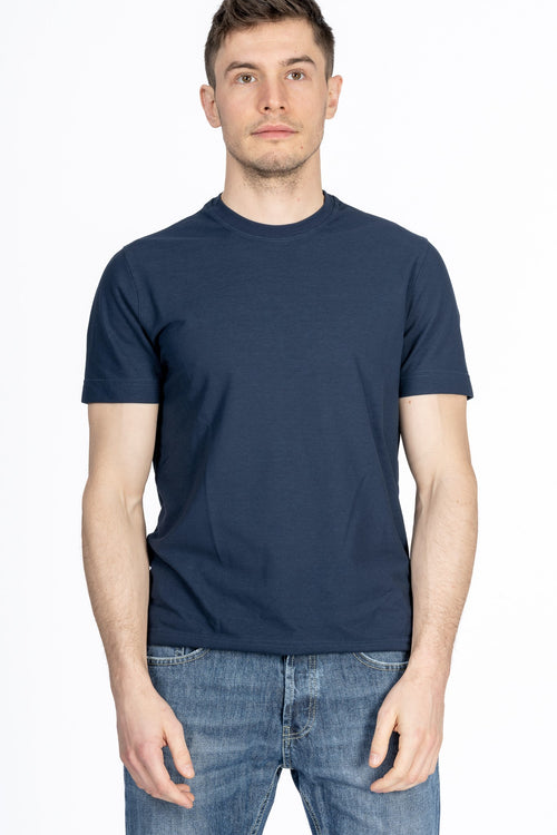 Zanone T-shirt Ice Cotton Blu Scuro Uomo-2
