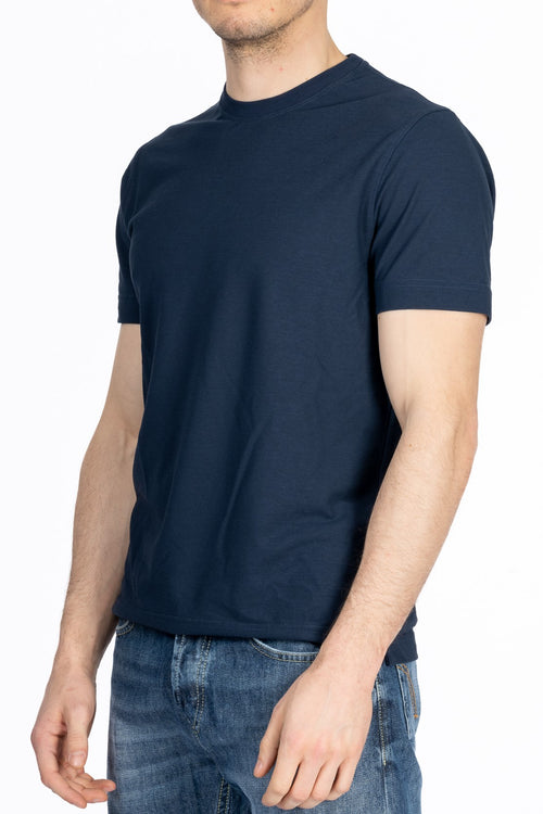 Zanone T-shirt Ice Cotton Blu Scuro Uomo