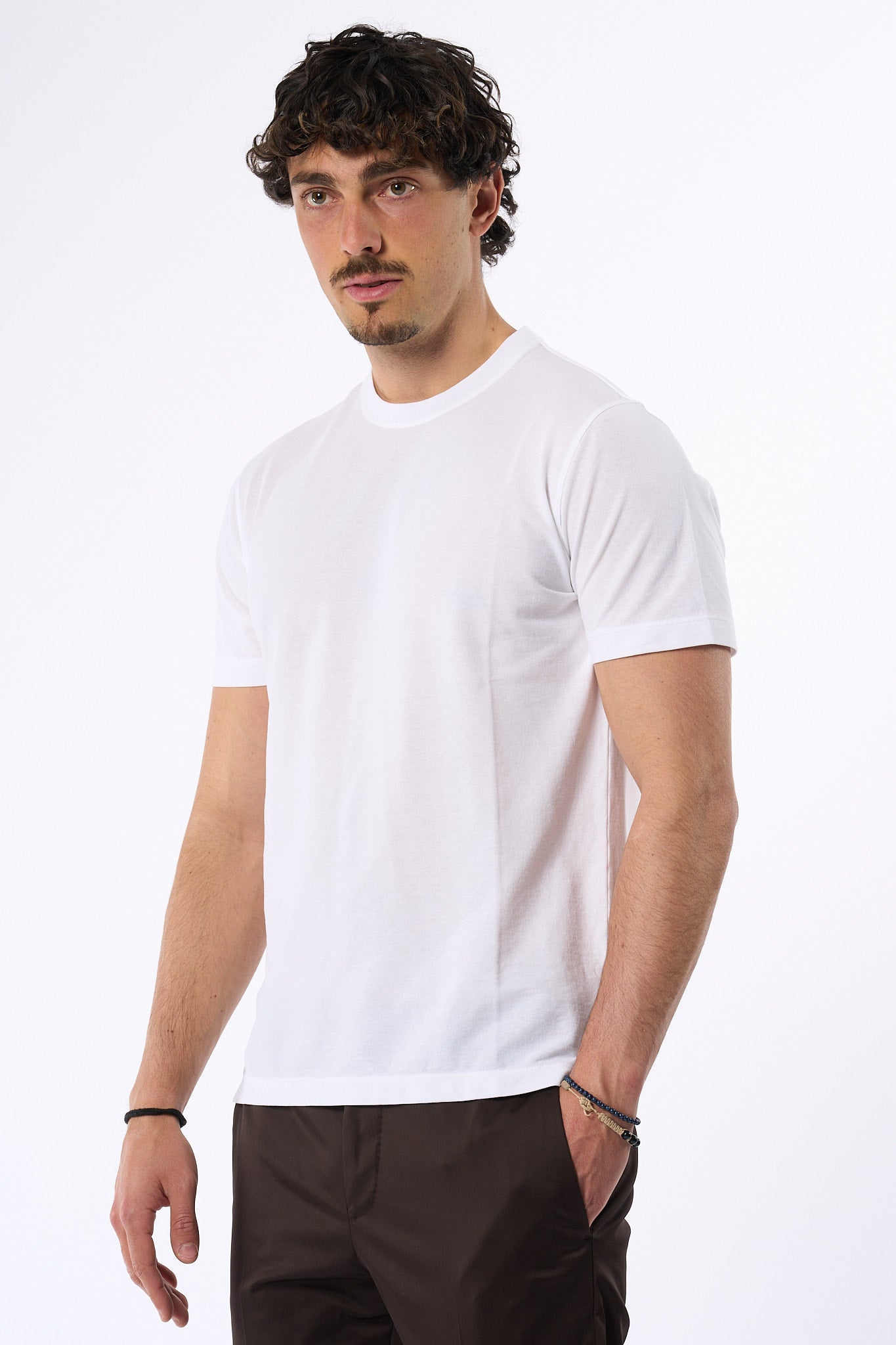 Zanone T-shirt Slim-fit IceCotton Bianco Uomo-3