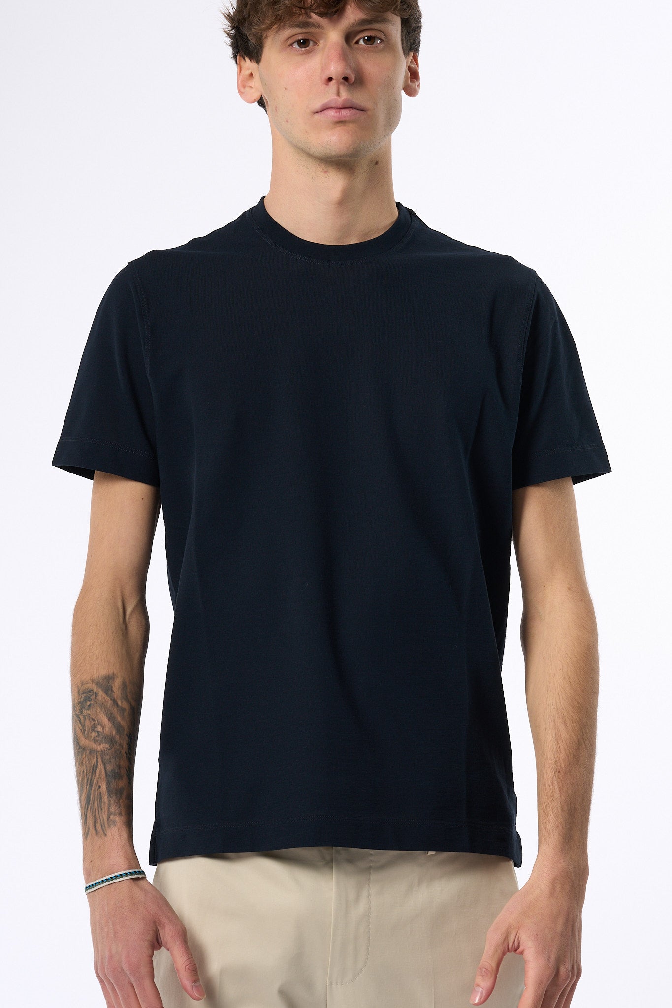 Zanone T-shirt Slim-fit IceCotton Blu Uomo-4