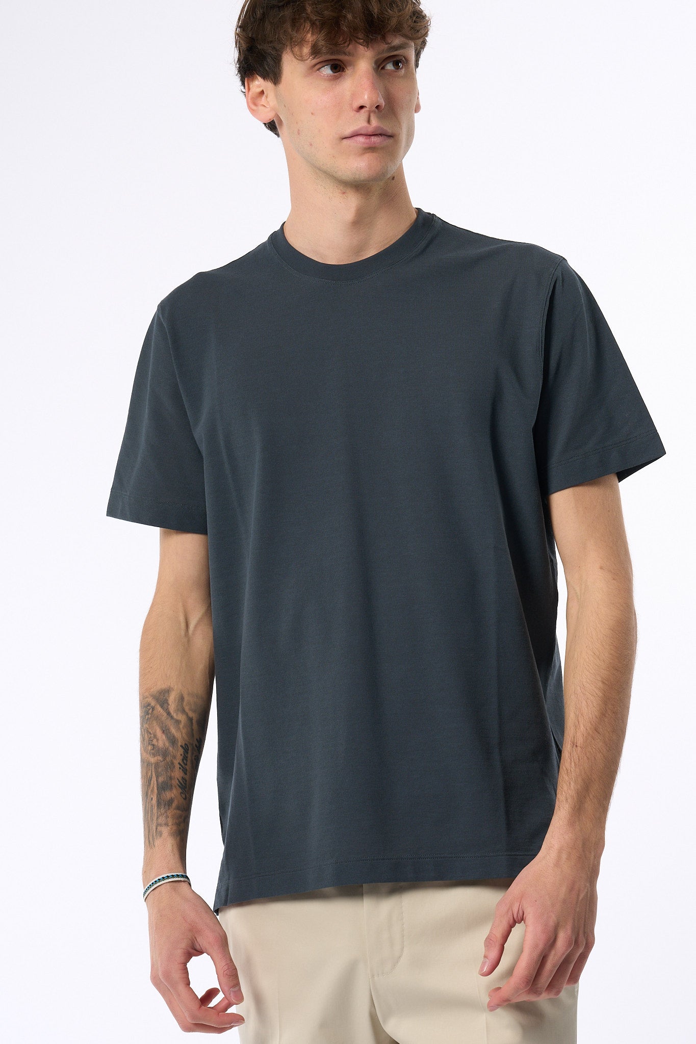 Zanone T-shirt Slim-fit IceCotton Ferro Uomo-4