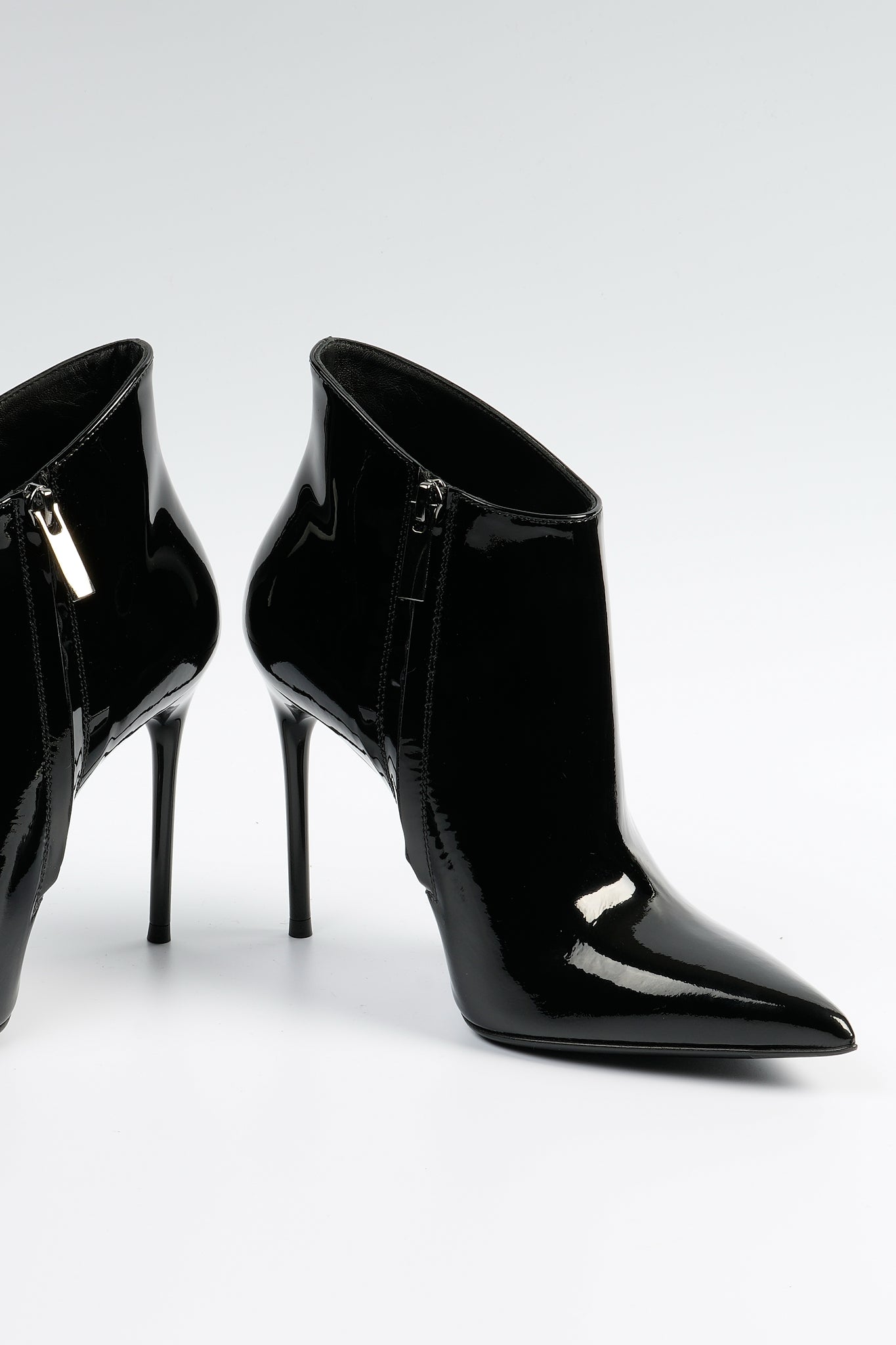 Sergio Levantesi Women's Black Patent Ankle Boot-6