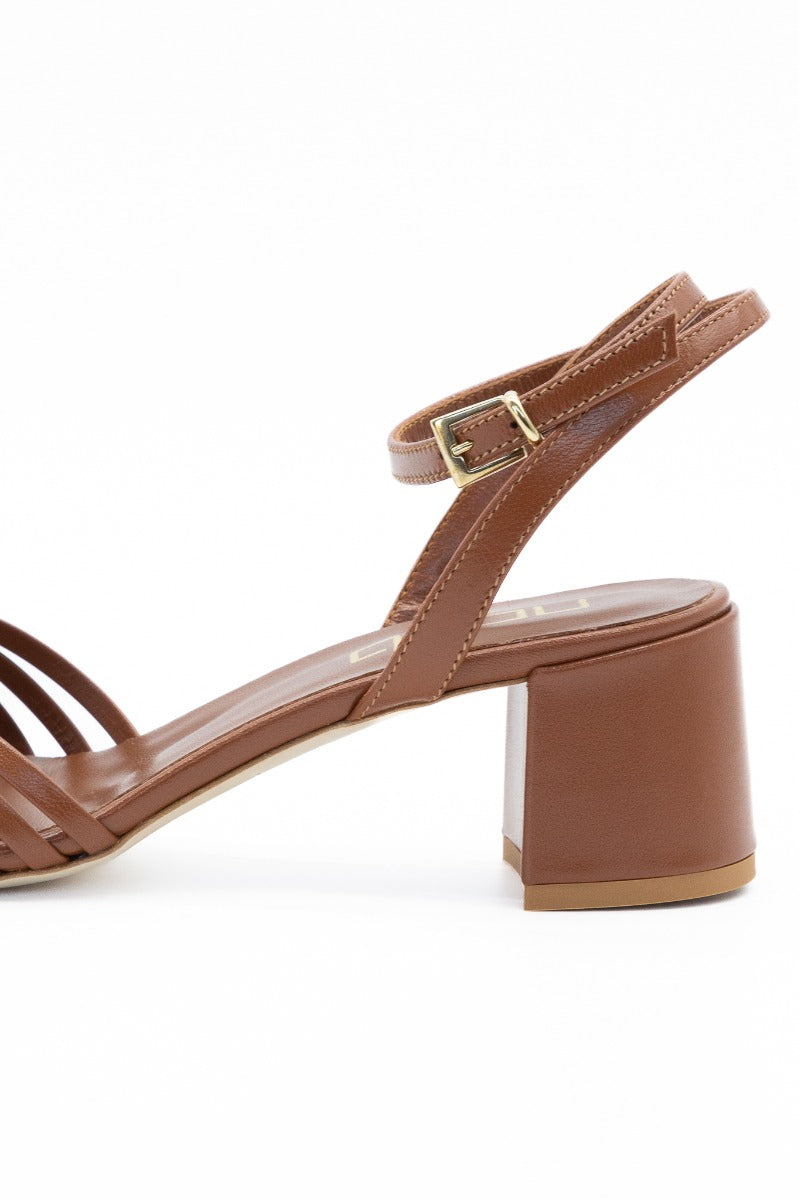 Ncub Sandal Medium Heel Leather Woman-5