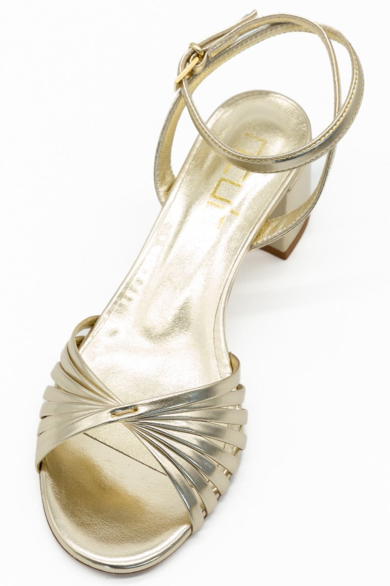 Ncub Sandal Medium Heel Platinum Woman-5