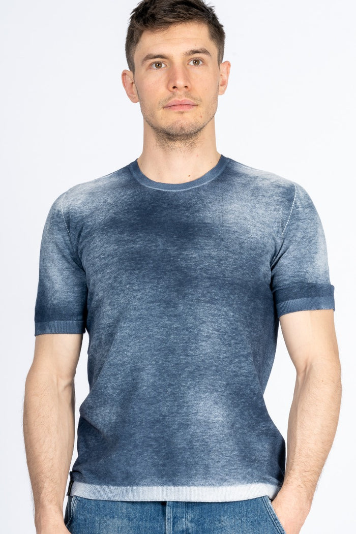 Arovescio Maglia Mc Reversibile Blu/azzurro Uomo-3