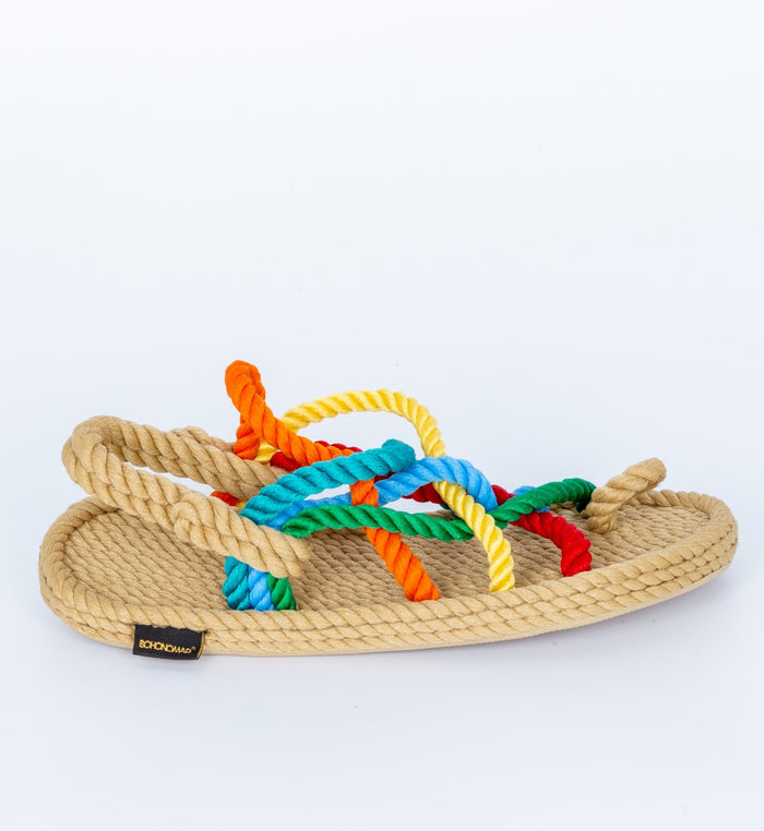 Bohonomad Sandalo Corda Multicolor Donna-2