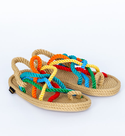 Bohonomad Multicolor Rope Sandal for Women