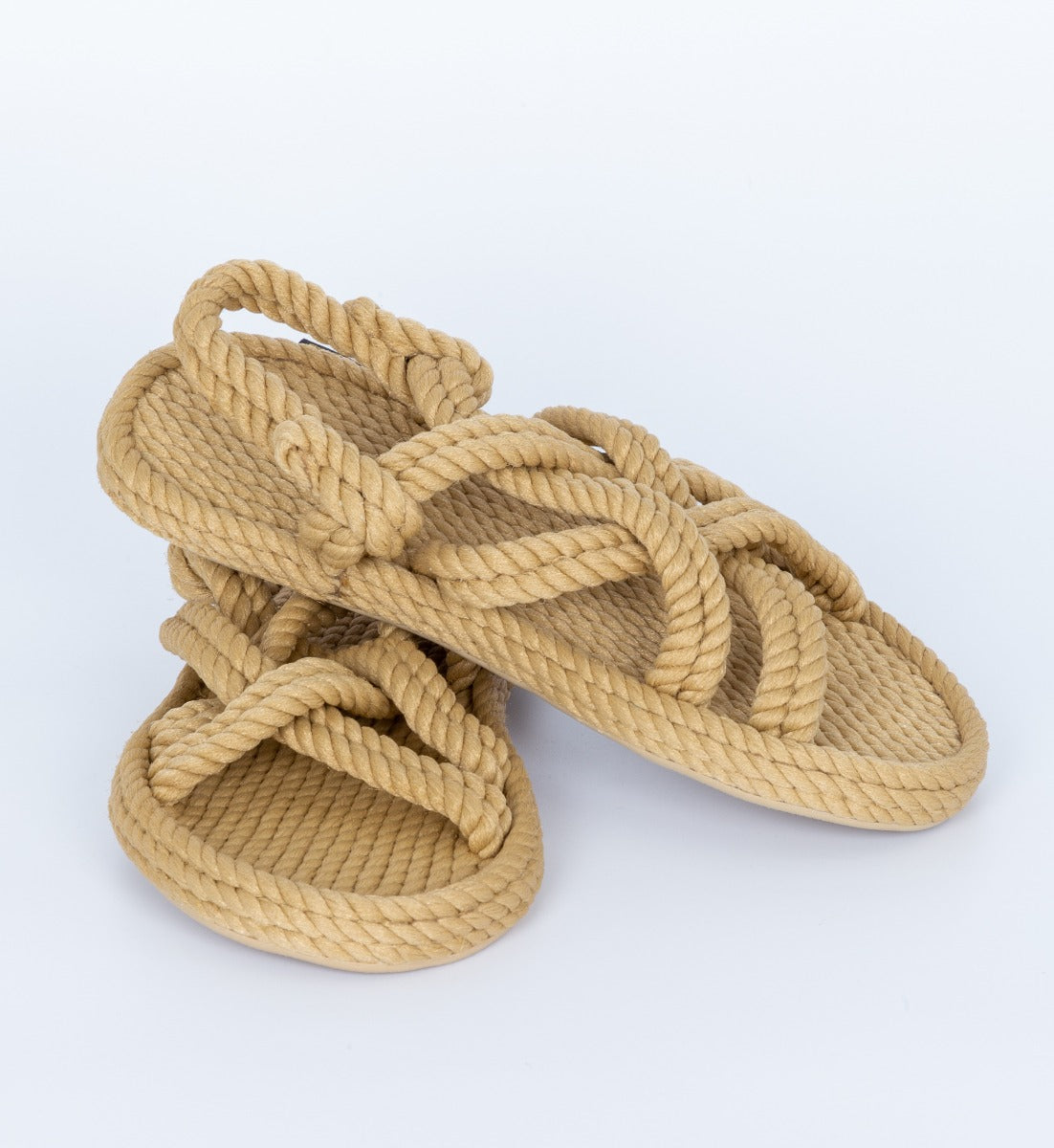 Bohonomad Beige Rope Sandal for Women-5