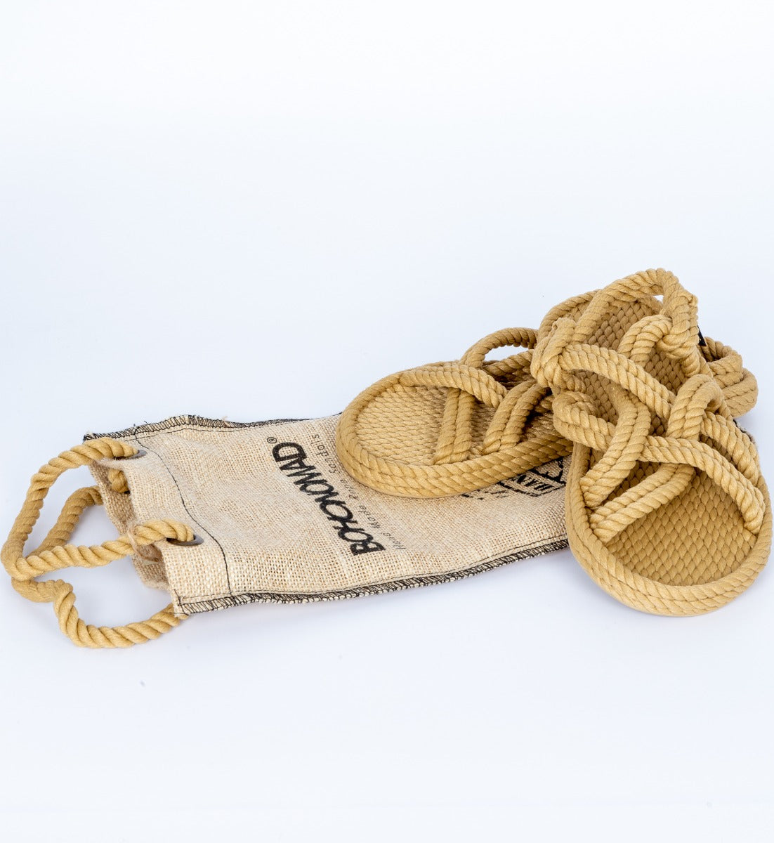 Bohonomad Beige Rope Sandal for Women-6
