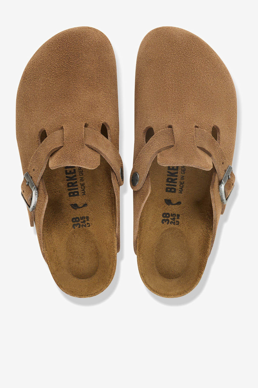 Birkenstock Sabot Boston Sabbia Donna in pelle scamosciata-4