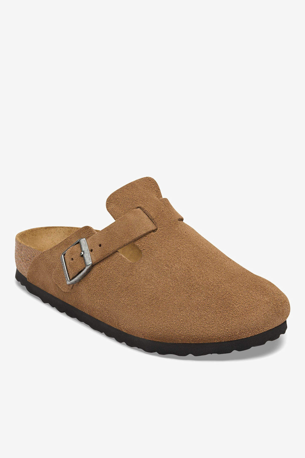 Birkenstock Sabot Boston Sabbia Donna in pelle scamosciata-3