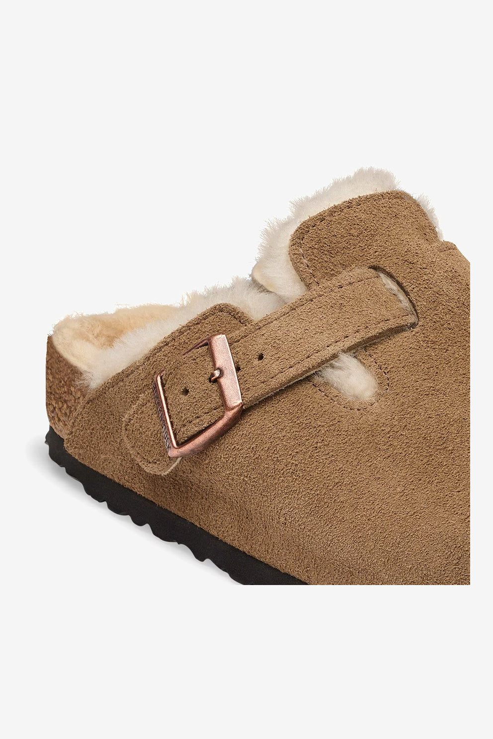 Birkenstock Sabot Boston Pelo Sabbia da Donna-5