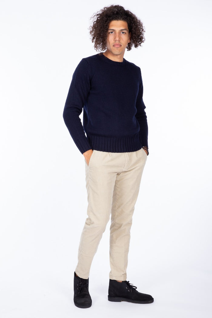 Coeur Maglia Girocollo Blu Uomo-3