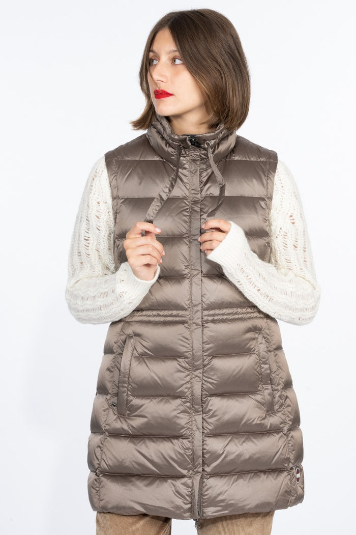 Colmar Originals Piumino Gilet Tortora Donna