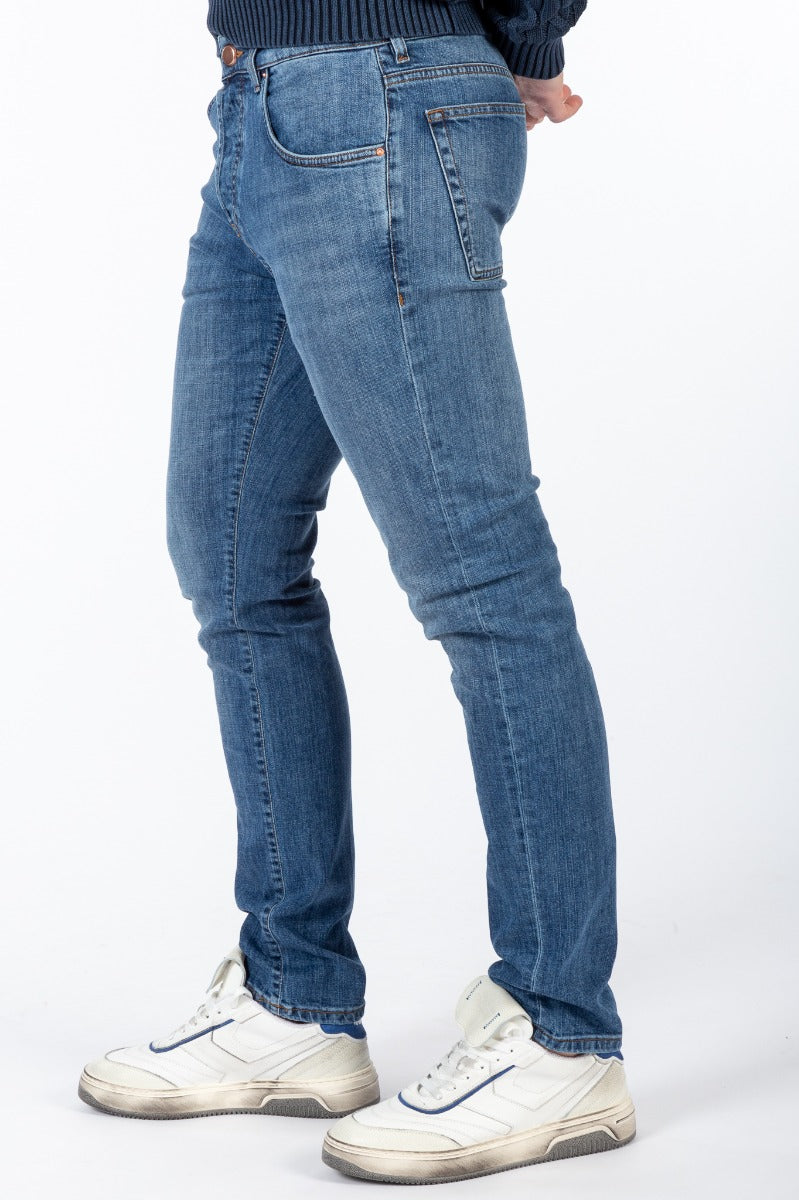 Don The Fuller Slim Denim Medium Man Jeans Pants-1