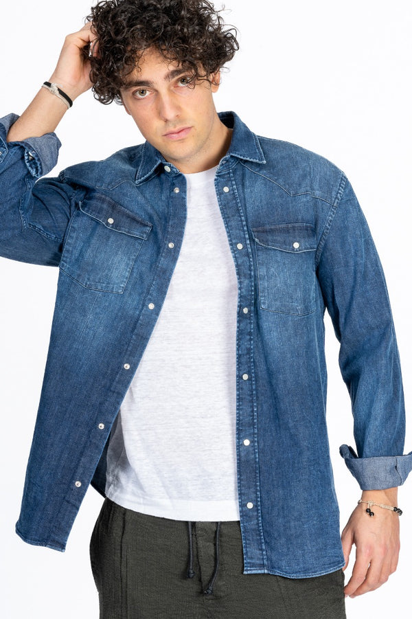 Dondup Camicia Denim Uomo