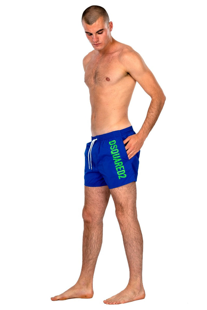 Dsquared Underwear Boxer Mare Blu/verde Uomo-2