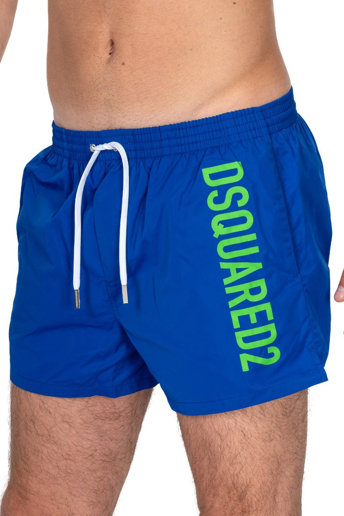 Dsquared Underwear Boxer Mare Blu/verde Uomo