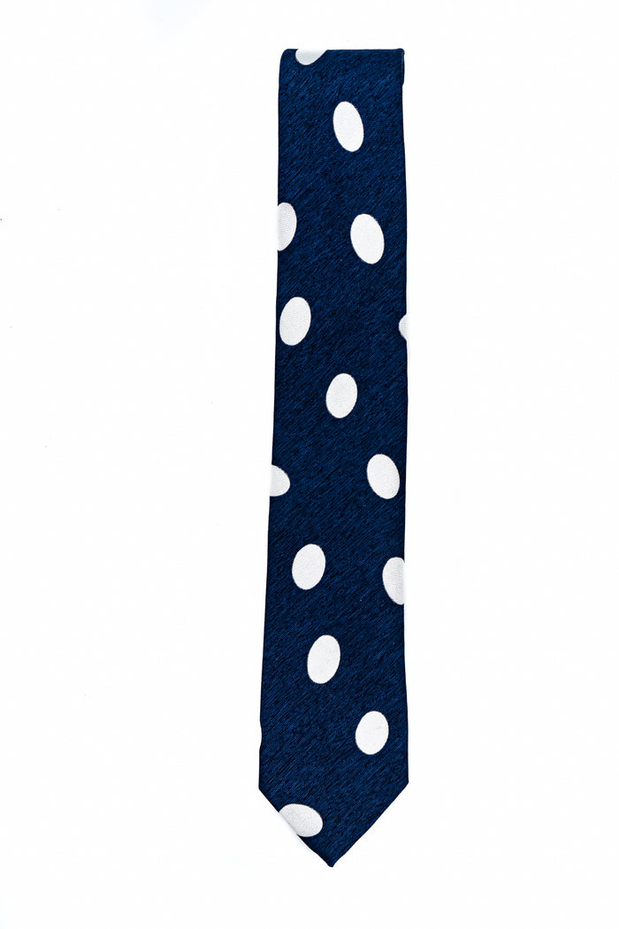 Franco Bassi Cravatta Macro Pois Blu/bianco Uomo-1