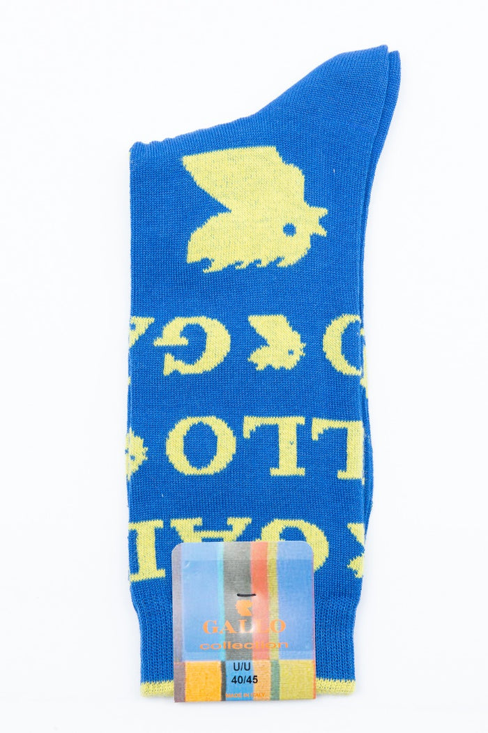 Gallo Medium Sock Logo Light Blue Man-2