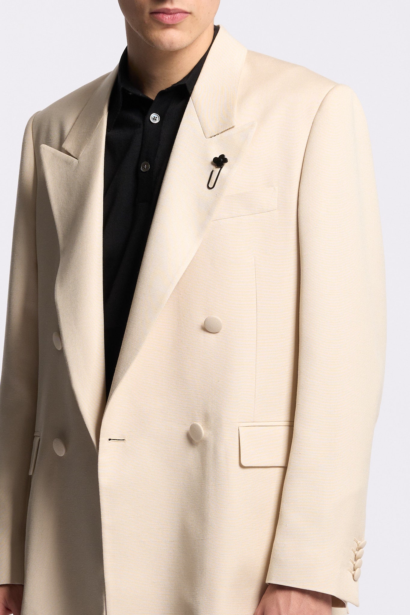 Lardini Giacca Soiree Doppiopetto Sabbia Uomo-4