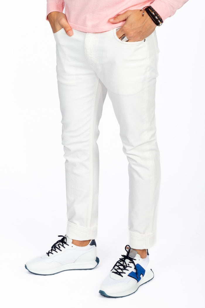 Grifoni Pantalone Bull Jude Bianco Uomo