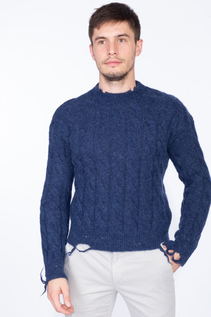 Grifoni Maglia Girocollo Navy Uomo-1